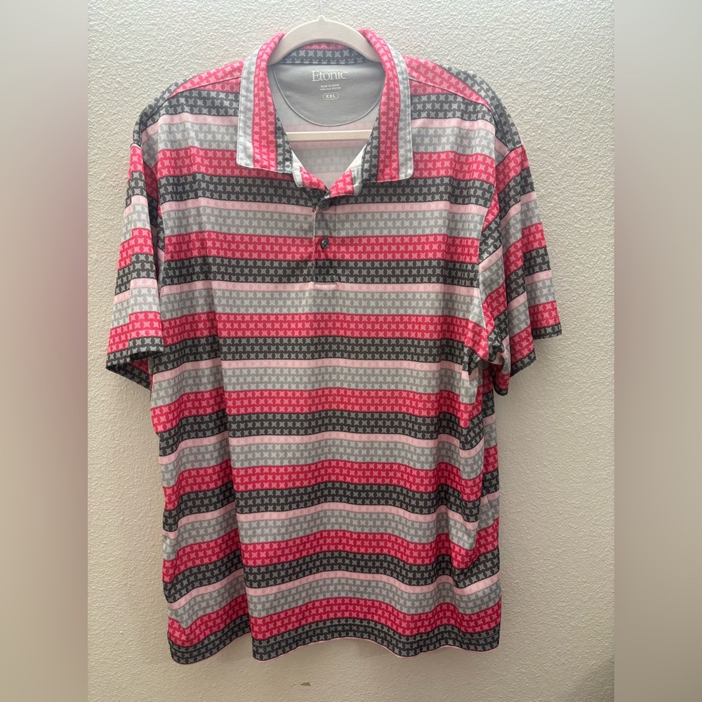 Hogan Men's‎ Red and Gray Polo Shirt